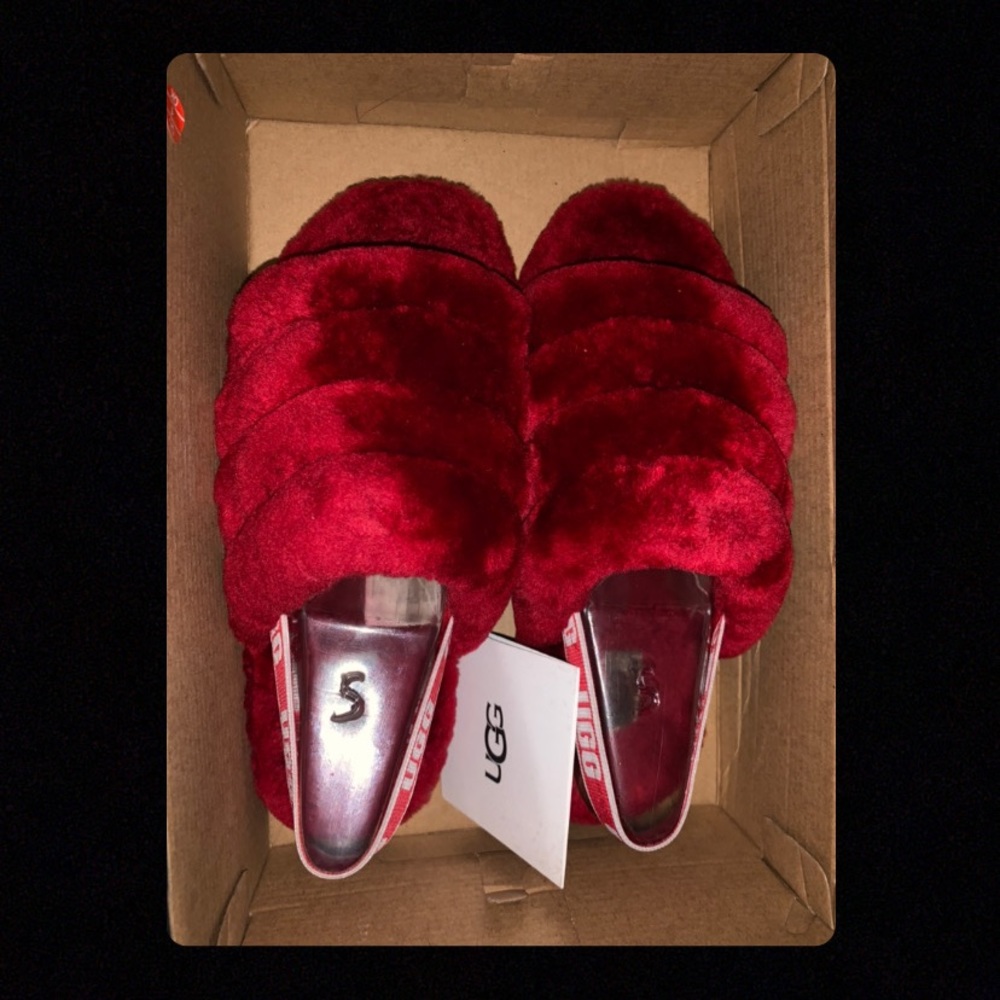 Red ugg slipper